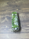White sage and eucalyptus mini smudge stick